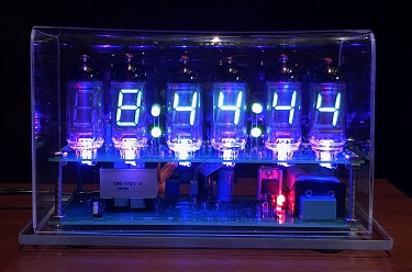 Kit built VFD clock